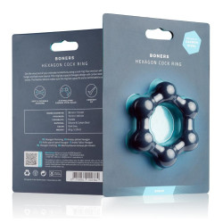Boners Cockring Hexagone avec boules